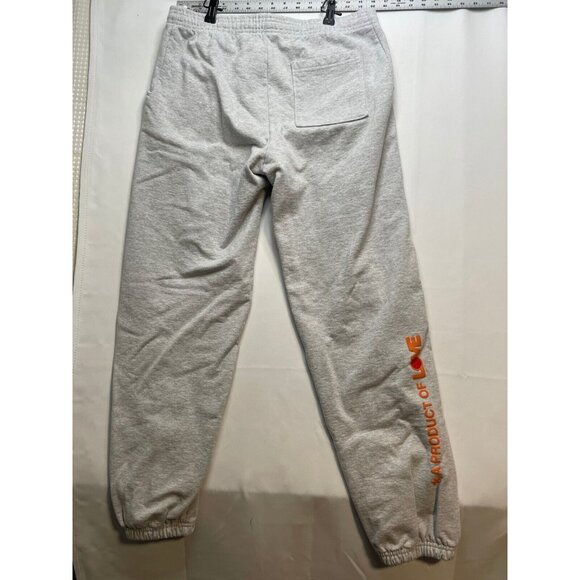Love sweatpants womens large 32 x 33 gym jogger cuffed light gray - Picture 3 of 11